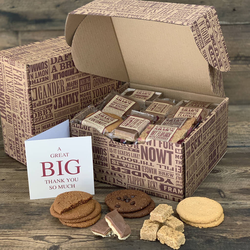 individual treats hamper box of 24 treats by lottie shaw's