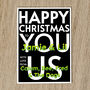 Personalised Family Names Christmas Card With Message, thumbnail 6 of 8