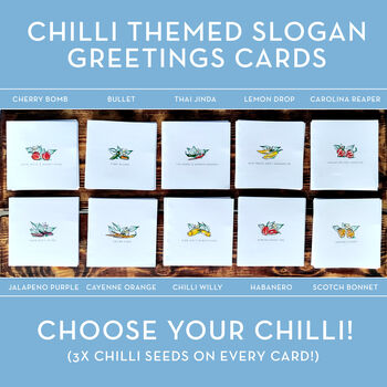 Chilli Themed Gift Cards With Seeds Included, 2 of 5