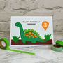 'Dinosaur' Personalised Childrens Birthday Card, thumbnail 1 of 3