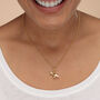 18ct Gold Origami T Rex Dinosaur Charm Necklace, thumbnail 5 of 6