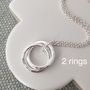 Interlinked Rings Necklace, thumbnail 7 of 11
