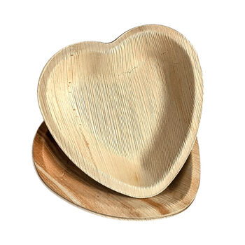 Heart Shaped Palm Leaf Plates | Pack Of Five, 5 of 5