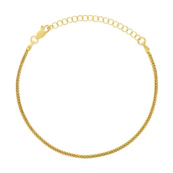 Gold Plated Thin Miami Cuban Bracelet Chain For Men, 10 of 11