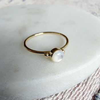 Round Mother Of Pearl Ring, 2 of 4