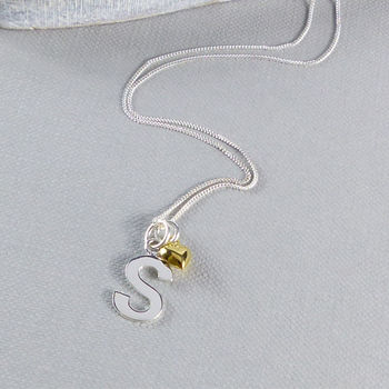 Personalised Sterling Silver Initial Charm Necklace, 3 of 4