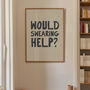 Would Swearing Help? Funny Typography Print, thumbnail 11 of 12