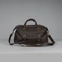 Large Genuine Leather Holdall Tan Brown, thumbnail 10 of 12