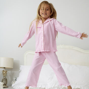 Personalised Girl's Candy Stripe Pyjamas, 2 of 4