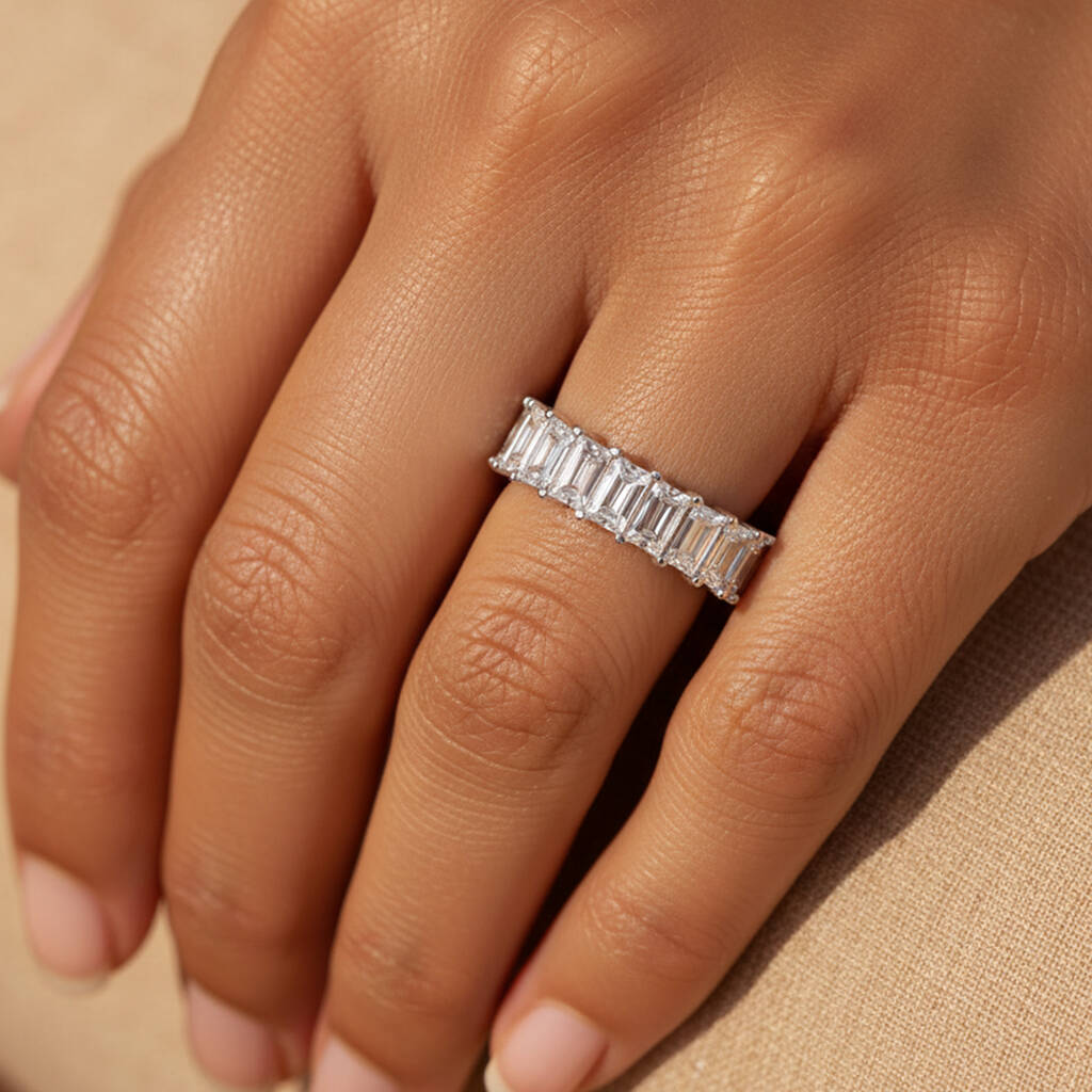 Sterling Silver Cubic Zirconia Ring For Women, 1 of 4