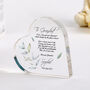 Grandfather Of The Bride Wedding Heart Plaque Gift, thumbnail 1 of 5
