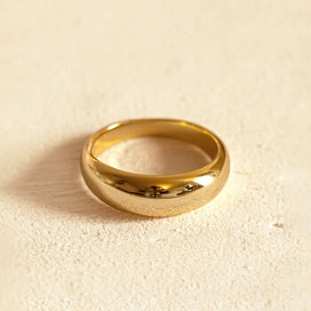 Gold Dome Ring, Minimalist Women's Jewellery, 4 of 6