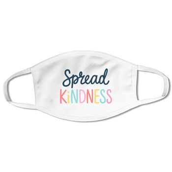 Charity 'Spread Kindness' Positivity Rainbow Face Mask, 4 of 4