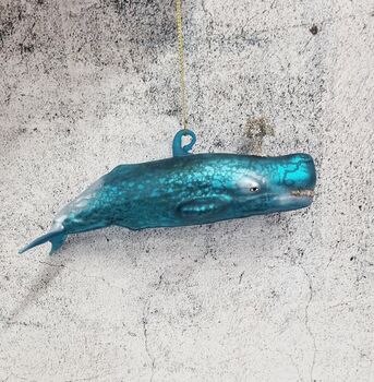 Glass Sperm Whale Bauble, 6 of 6