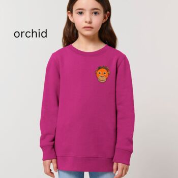 Childrens Organic Cotton Orangutan Sweatshirt, 10 of 11