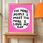 Cat Love Print, thumbnail 4 of 5