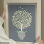 Silver Anniversary Gift Personalised Family Tree Print, thumbnail 7 of 12