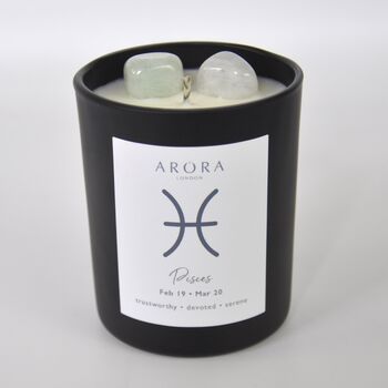 Aries Zodiac Crystal Candle Gift, 5 of 6