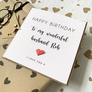 Personalised Birthday Card For Husband, 3 of 3