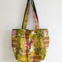 Large Colourful Sari Patchwork Cotton Tote Bags, Fair Trade, thumbnail 4 of 8