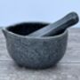 Scandi Home Dark Grey Smooth Pestle And Mortar, thumbnail 2 of 3