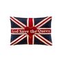 Union Jack God Save The Queen Jubilee Wool Cushion, thumbnail 1 of 3