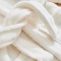 Personalised Ivory Hooded Fleece Robe, thumbnail 3 of 6