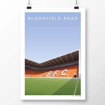 Blackpool Fc Bloomfield Road Mortensen North Poster, 2 of 8