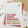 Most Amazing Nanna, Granny, Nan, Nanny Christmas Card, thumbnail 3 of 6