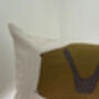 Montejaque Scematic | Appliqué Collage Linen Cushion, thumbnail 2 of 6