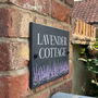 Personalised Lavender Slate House Number Sign, thumbnail 2 of 3