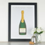 Personalised 'A Vintage Year' Birthday Champagne Print, thumbnail 1 of 12