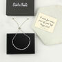 Sterling Silver 21st Birthday 21 Beads Slider Bracelet, thumbnail 3 of 4