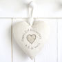 Personalised Hanging Heart Wedding Anniversary Gift, thumbnail 10 of 12