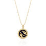 Asta Star Sign Necklace Blue Sandstone 18 K Gold Plated, thumbnail 3 of 10