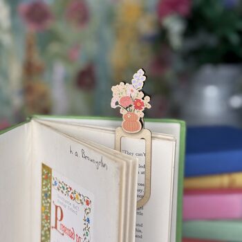 Vase Of Flowers Wooden Bookmark, 2 of 4