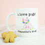 Personalised I Love Pigs Gift Mug, thumbnail 1 of 4