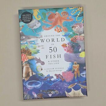 Around The World In 50 Fish 1000 Piece Jigsaw Puzzle, 3 of 4