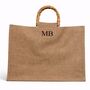 Personalised Square Jute Tote Bag, thumbnail 1 of 3