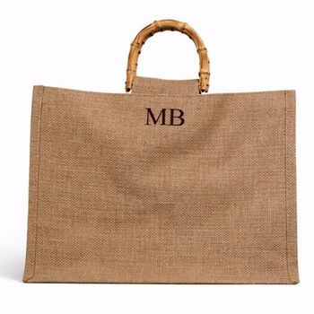 Personalised Square Jute Tote Bag, 5 of 5