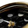 Prestige Solid Brass Moon Phase Clock, thumbnail 3 of 12