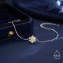 Sterling Silver Delicate Daffodil Bracelet, thumbnail 3 of 11