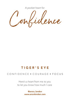Tiger's Eye Pocket Heart Gift For Confidence And Courage, 4 of 4