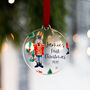 Baby Boy's First Christmas Personalised Bauble, thumbnail 4 of 7