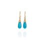 Turquoise 18 Karat Gold Earrings, thumbnail 1 of 5