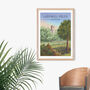 Ladywell Fields London Travel Poster Art Print, thumbnail 4 of 8