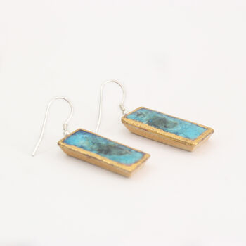 Turquoise Reef Drop Earrings, 2 of 2