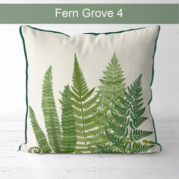 Fern Grove Green Botanical Cushion Collection, 7 of 7