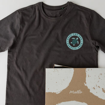 'Keep The Sea Plastic Free' Cotton T Shirt, 2 of 6
