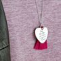 Live The Life Sterling Silver Sentiment Necklace, thumbnail 1 of 6